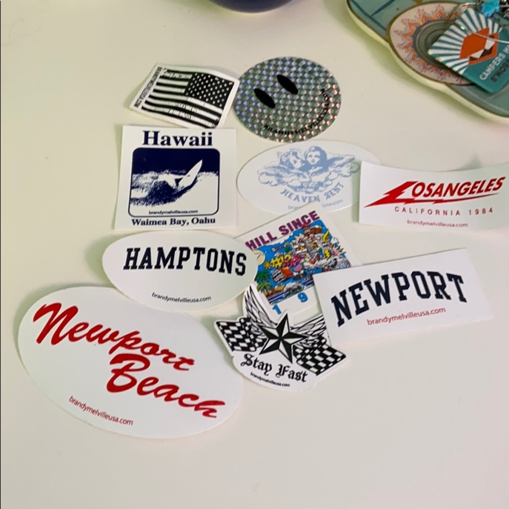 10 vintage brandy melville stickers!